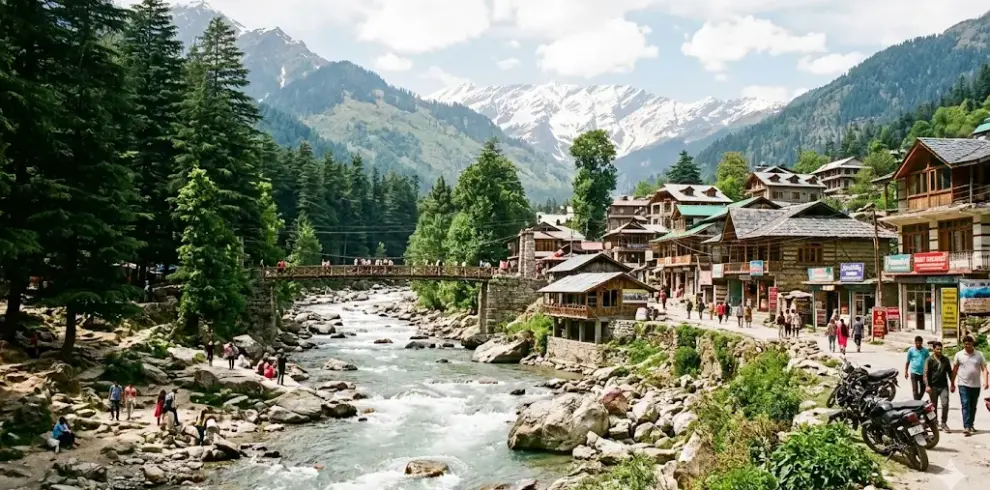 OLD Manali beas river