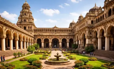 thanjavur palace with grand courtyard